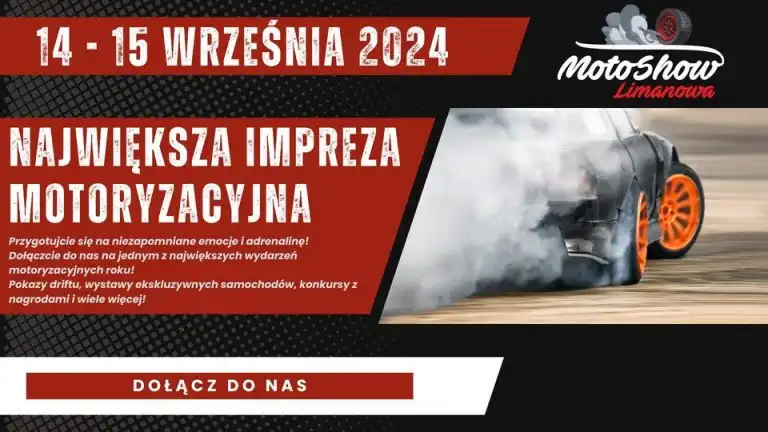 Drift, ekskluzywne samochody i rodzinna zabawa – Moto Show Limanowa