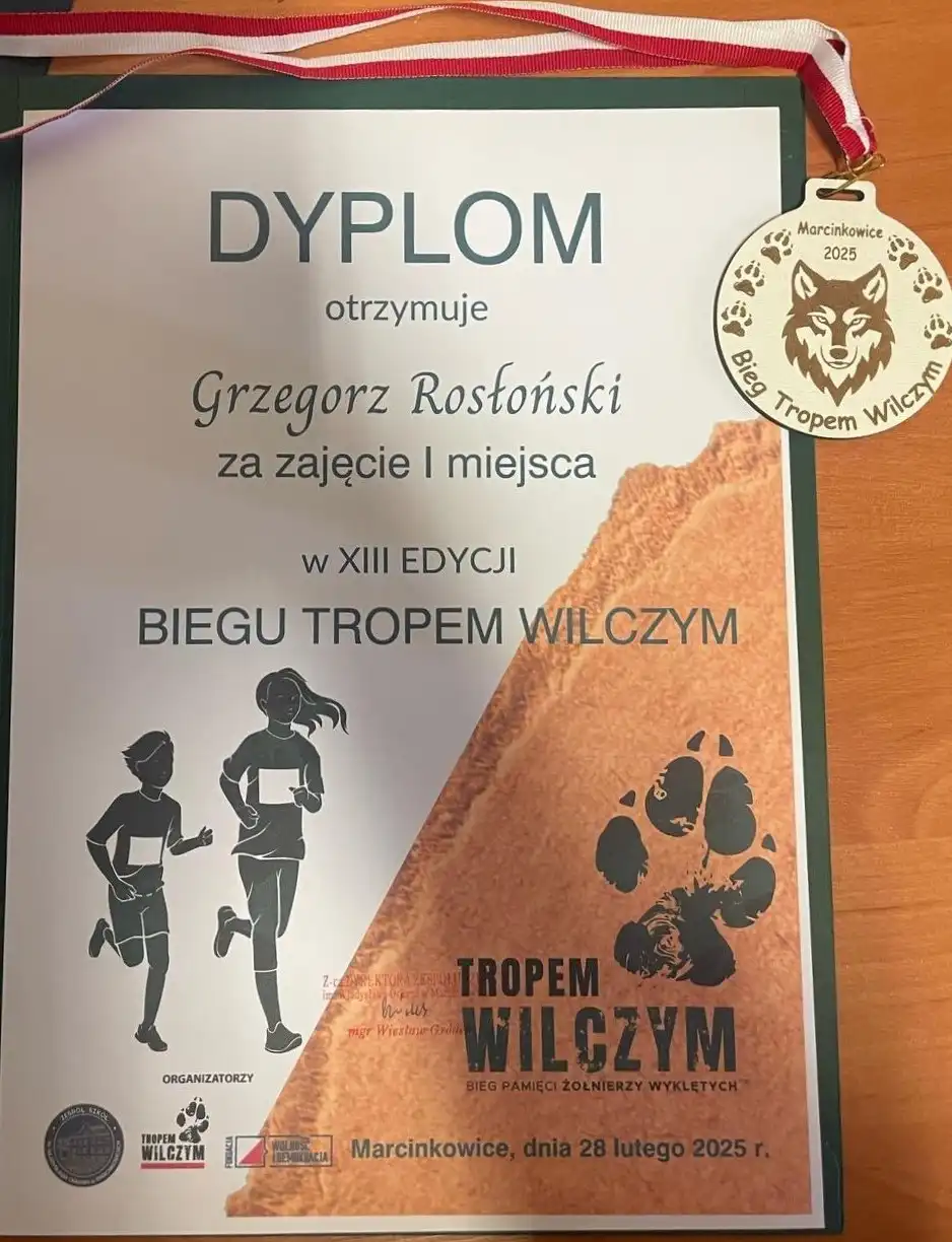 Bieg Tropem Wilczym w Marcinkowicach. Hołd Żołnierzom Wyklętym