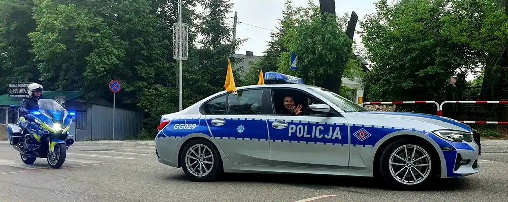 Małopolscy Policjanci zabezpieczali Wyścig Kolarski Juniorów