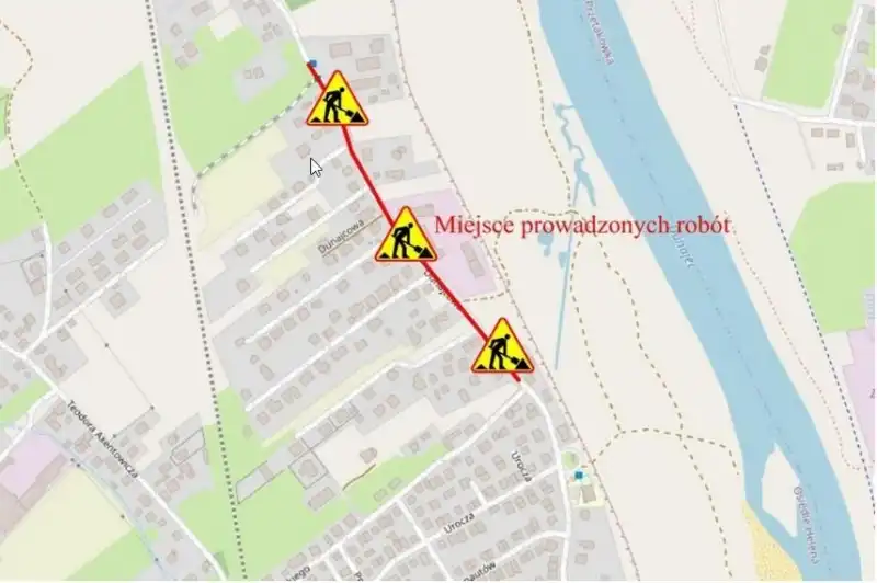 Uwaga kierowcy! "Utrudnienia na ul. Dunajcowej. Prace drogowe od 10 marca