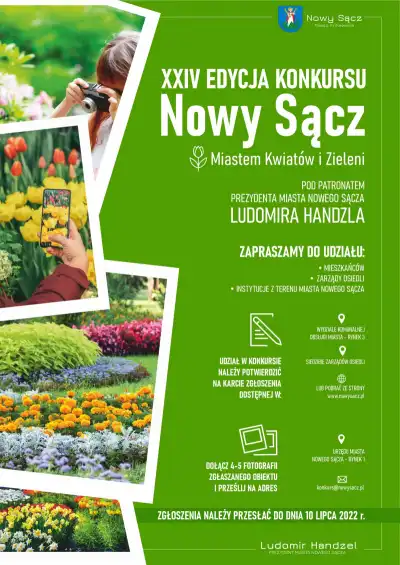 XIV edycja konkursu "Nowy Sącz - Miastem Kwiatów i Zieleni"