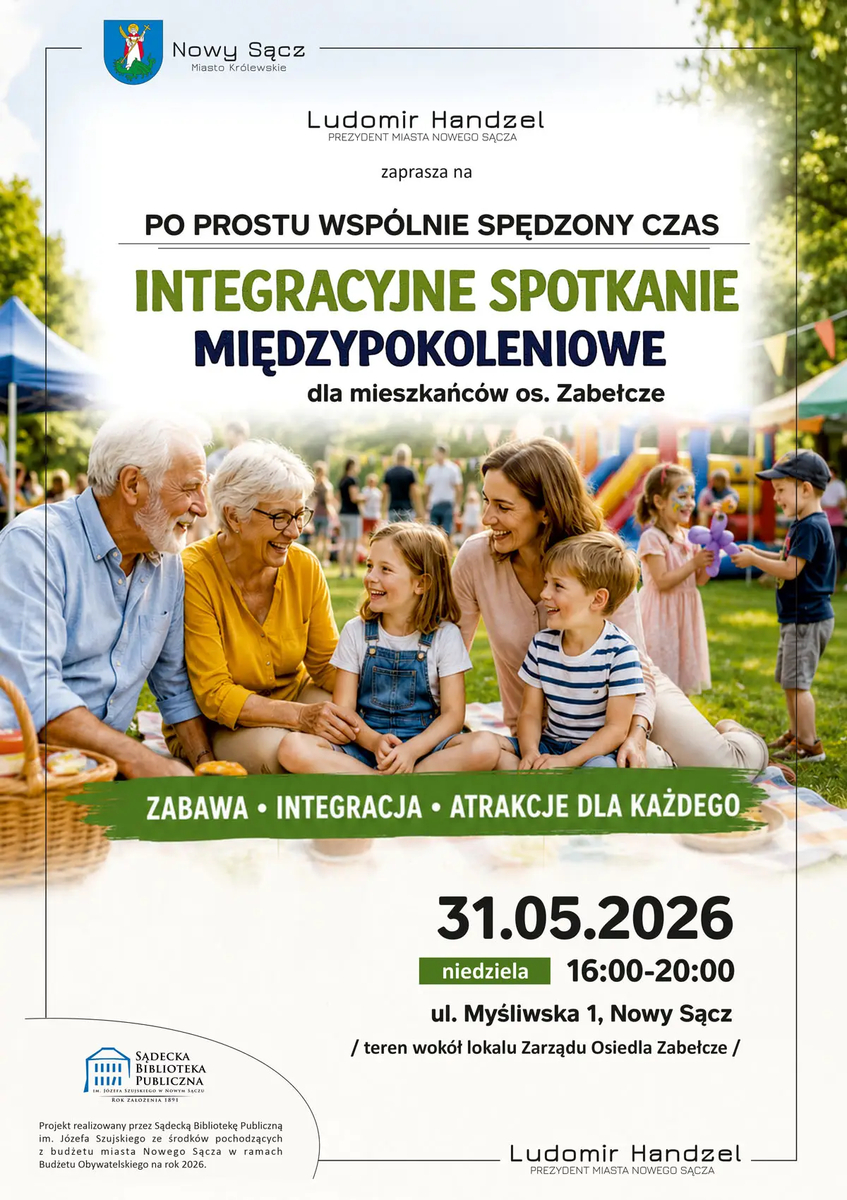 Sąsiedzka integracja na Zabełczu. Bezpłatne wydarzenie dla całych rodzin