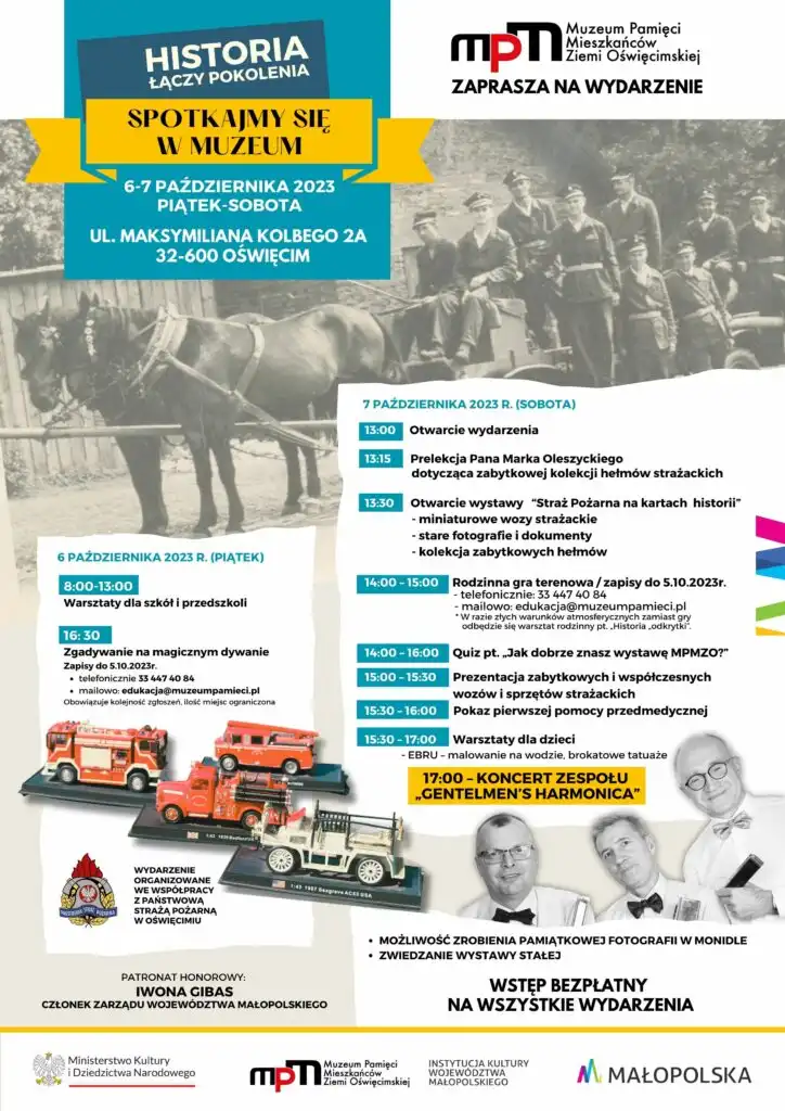 Małopolska: Wydarzenia kulturalne na weekend 5 - 8 października