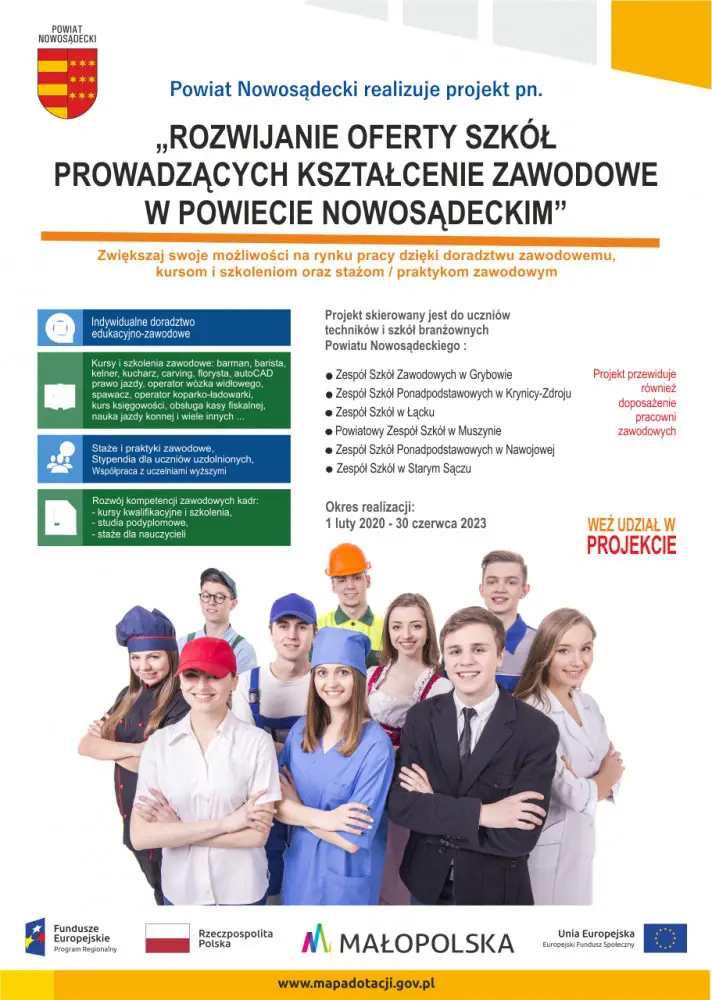 ZS w Łącku prowadzi nabór na dodatkowe kursy dla uczniów