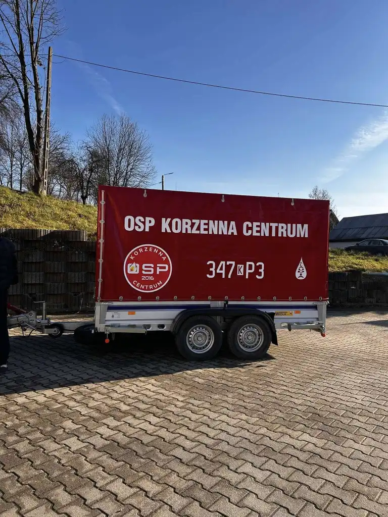 OSP Korzenna Centrum z nową pompą