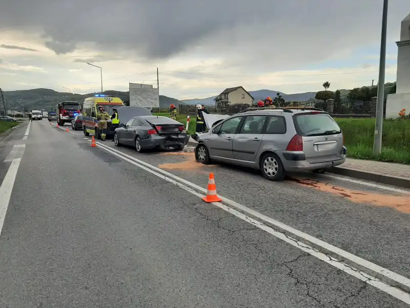 Wypadek w Łącku. Jedna osoba poszkodowana
