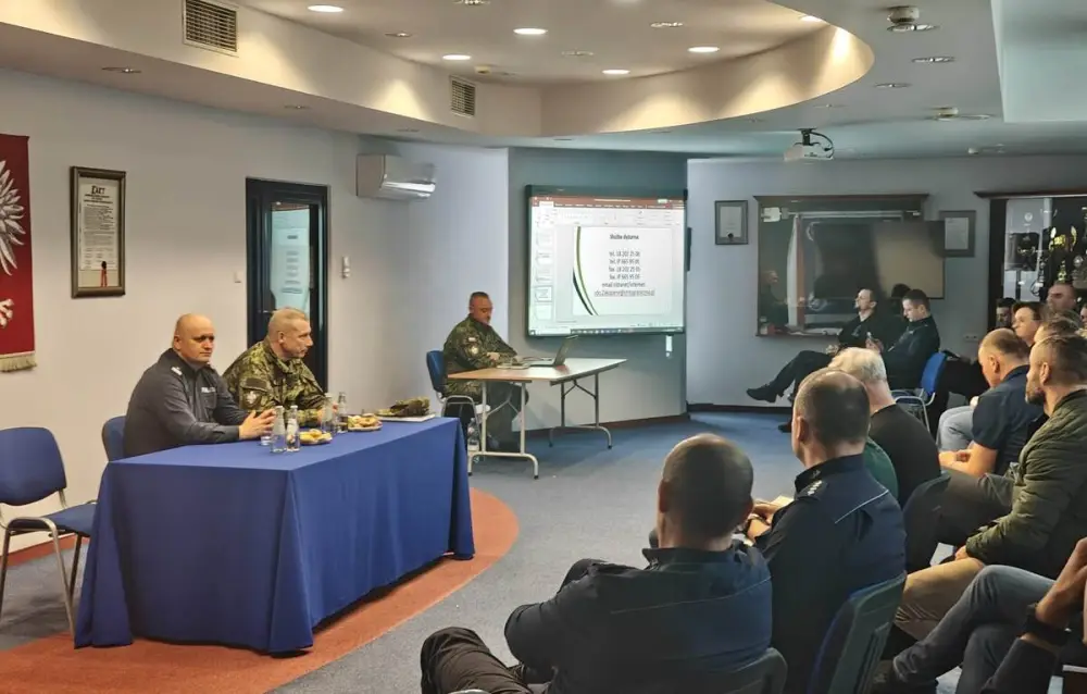 Wspólne szkolenie Policji i Straży Granicznej w Gorlicach