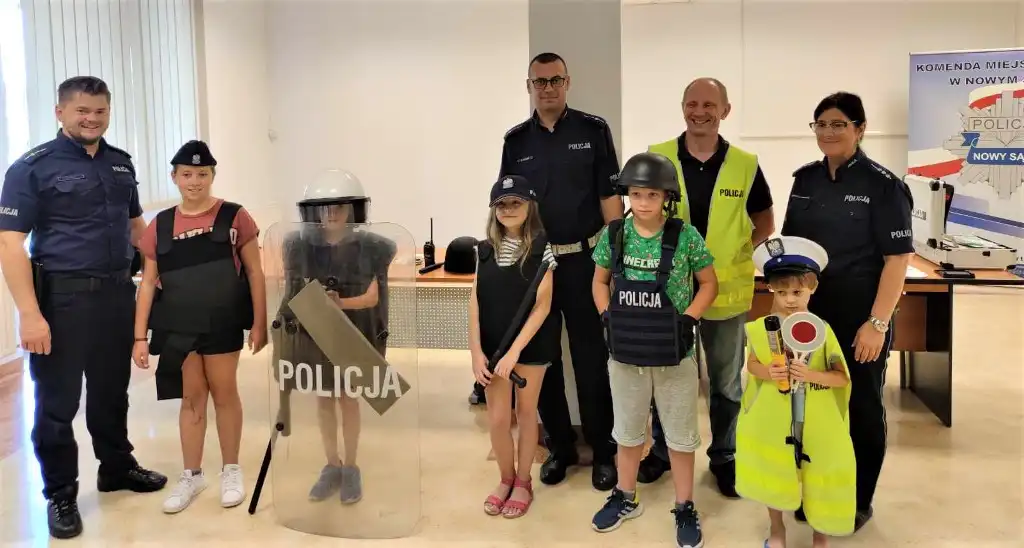 Najmłodsi mieszkańcy Sądecczyzny z wizytą w sądeckiej komendzie