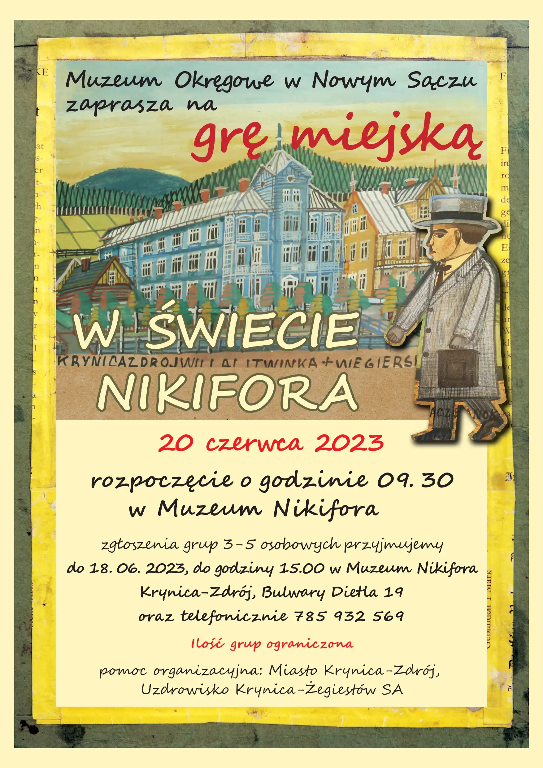 20 czerwca Gra miejska "W świecie Nikifora" w Krynicy-Zdroju