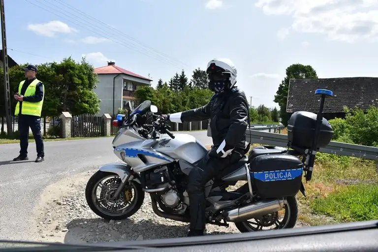 Małopolscy Policjanci zabezpieczali Wyścig Kolarski Juniorów