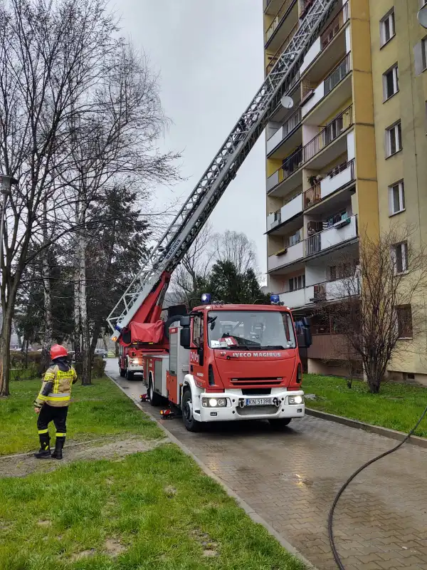Pożary na balkonach na Sądeckich osiedlach. Interweniowali strażacy