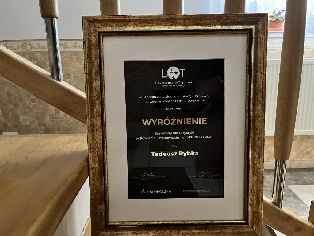 Gmina Tymbark z wyróżnieniem „Zasłużony dla turystyki w powiecie limanowskim”