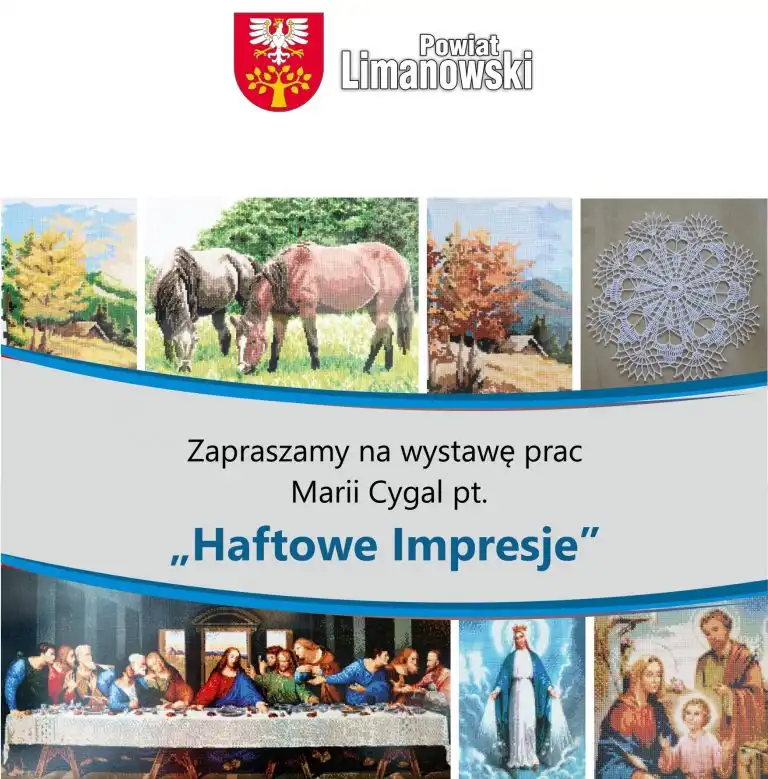 Wystawa prac Marii Cygal pn. „Haftowe Impresje” w PCIT w Limanowej