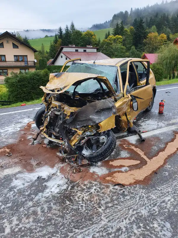 Wypadek w Nowej Wsi. 5 osób poszkodowanych w tym jedna ciężko
