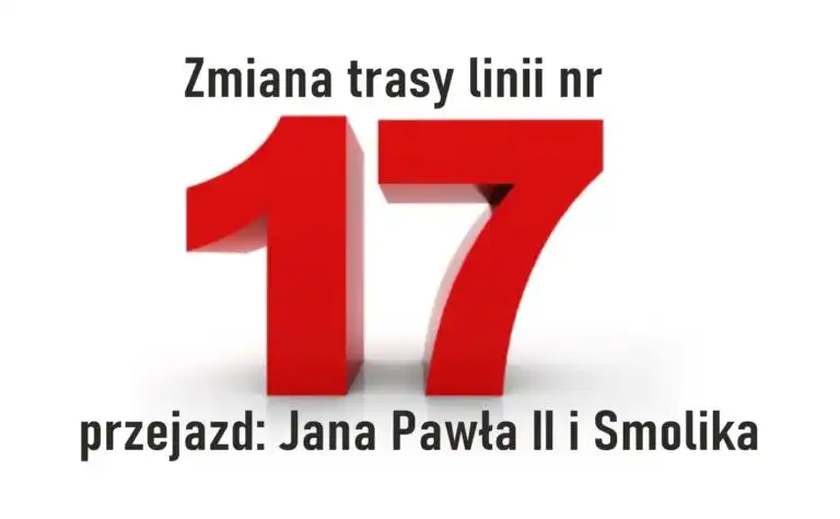 Uwaga pasażerowie! Zmiany w kursowaniu linii 17