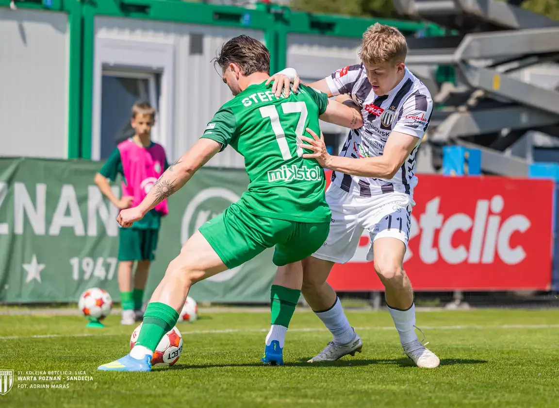 Bez goli, ale z punktem. Sandecja nie dała się Warcie Poznań