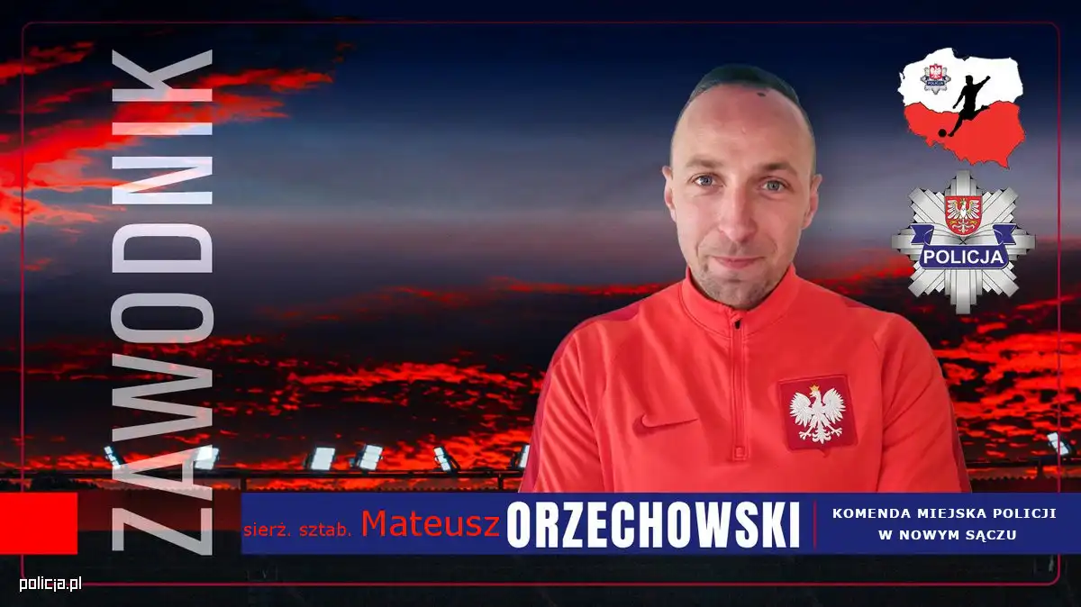 Sądecki policjant reprezentantem polskiej Policji w meczu z Rumunią