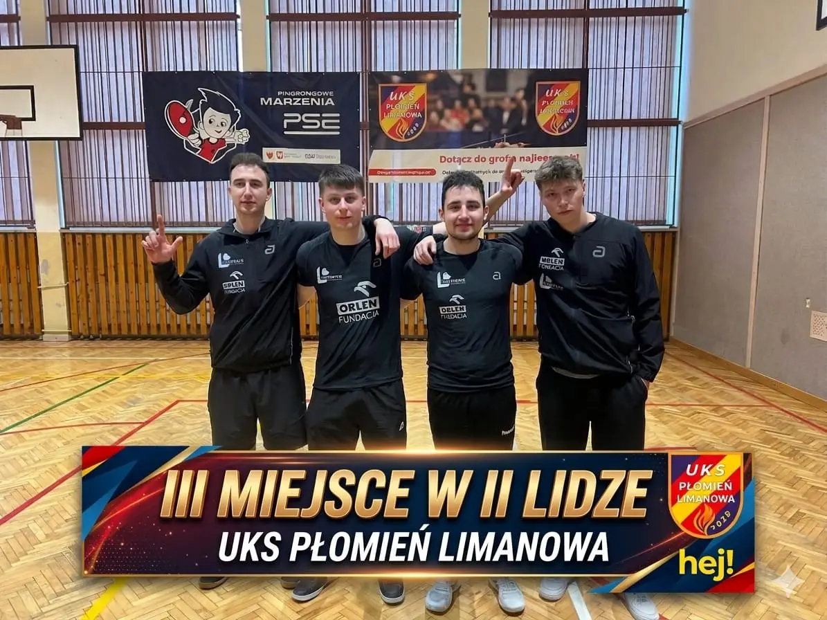 Płomień Limanowa kończy sezon na podium. Decydujące zwycięstwo na wagę trzeciego miejsca
