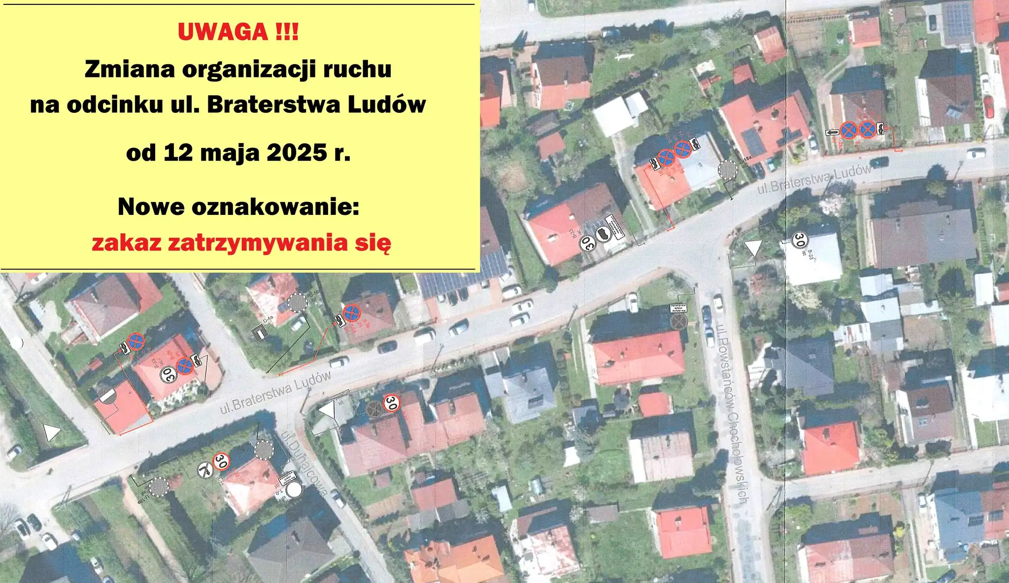 Uwaga, zmiany na Ul. Braterstwa Ludów. Nowe zasady ruchu od 12 maja