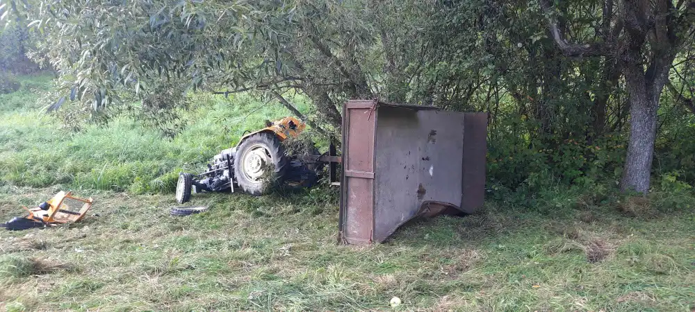 Sądecczyzna: Kolejny wypadek z udziałem ciągnika rolniczego