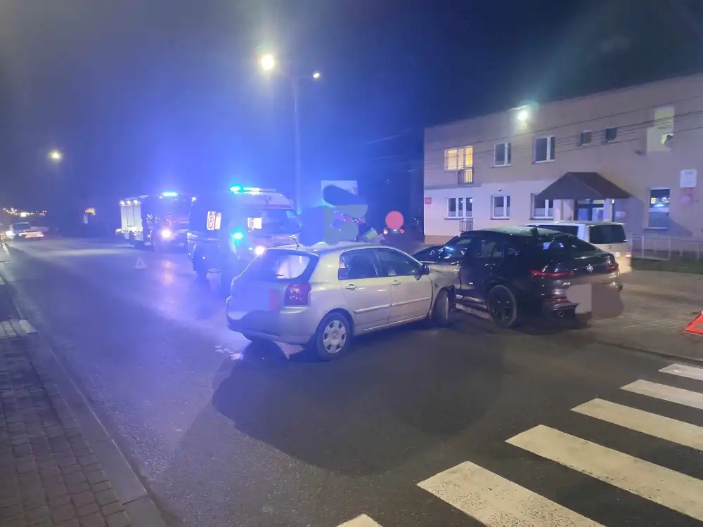 Zderzenie dwóch pojazdów w Kamionce Wielkiej