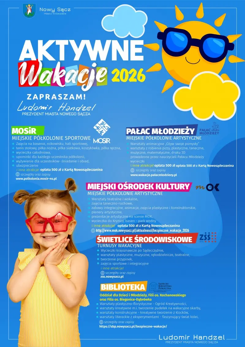 Wakacje w Nowym Sączu pełne atrakcji. Ruszają zapisy na półkolonie i warsztaty
