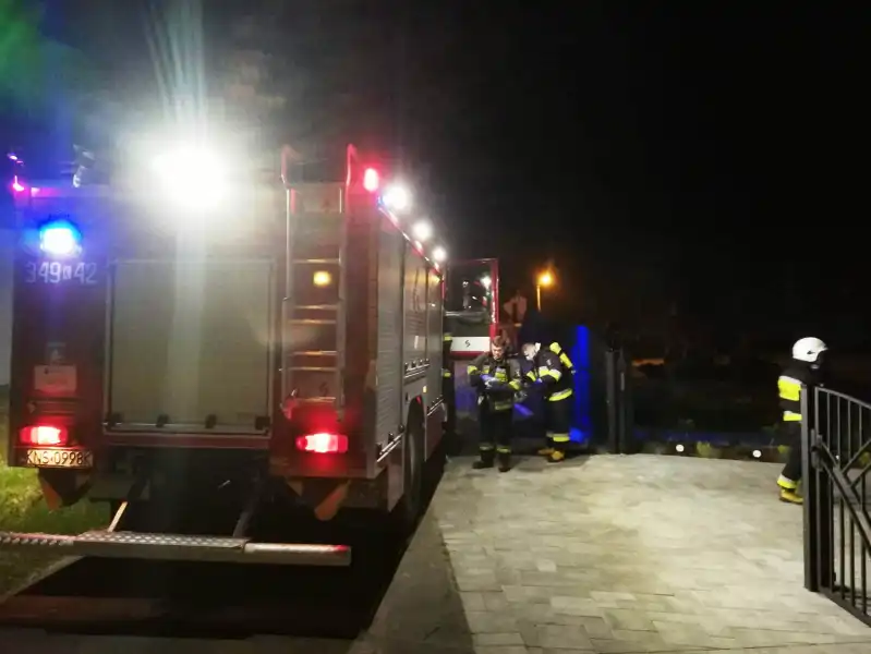 Pożar w Zabrzeży. Z balkonu budynku ewakuowano cztery osoby