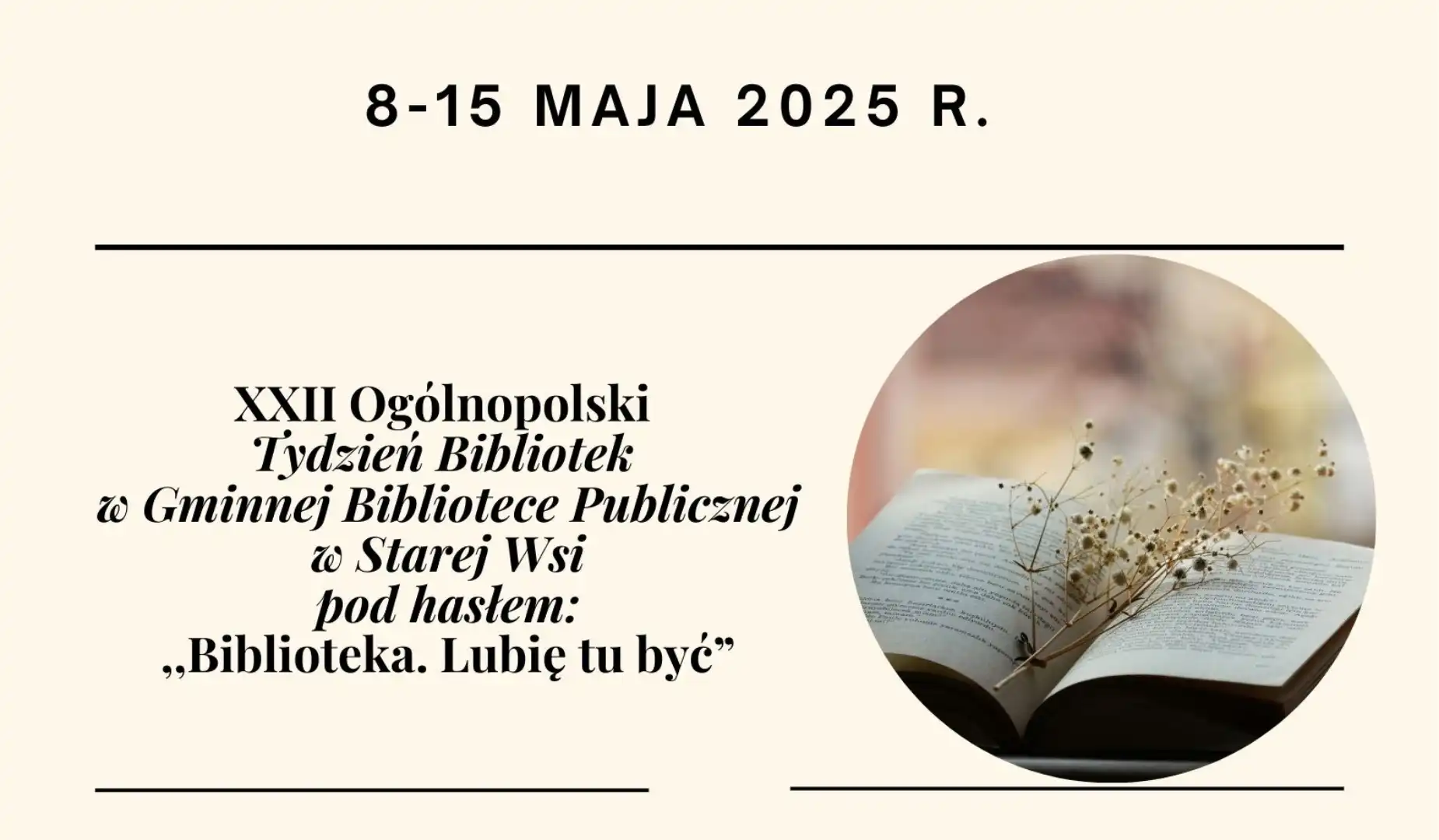 Lubię tu być. Tydzień Bibliotek w Starej Wsi