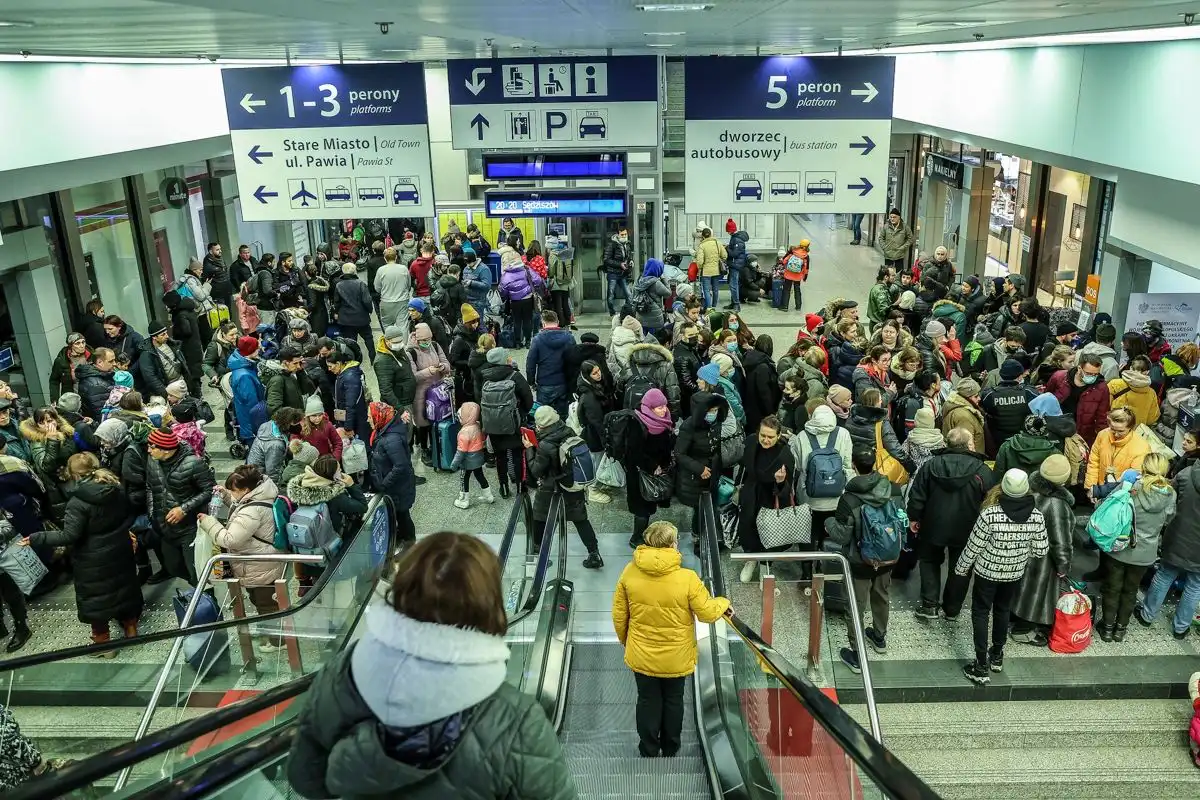 Pociąg z uchodźcami z Ukrainy dotarł do Krakowa