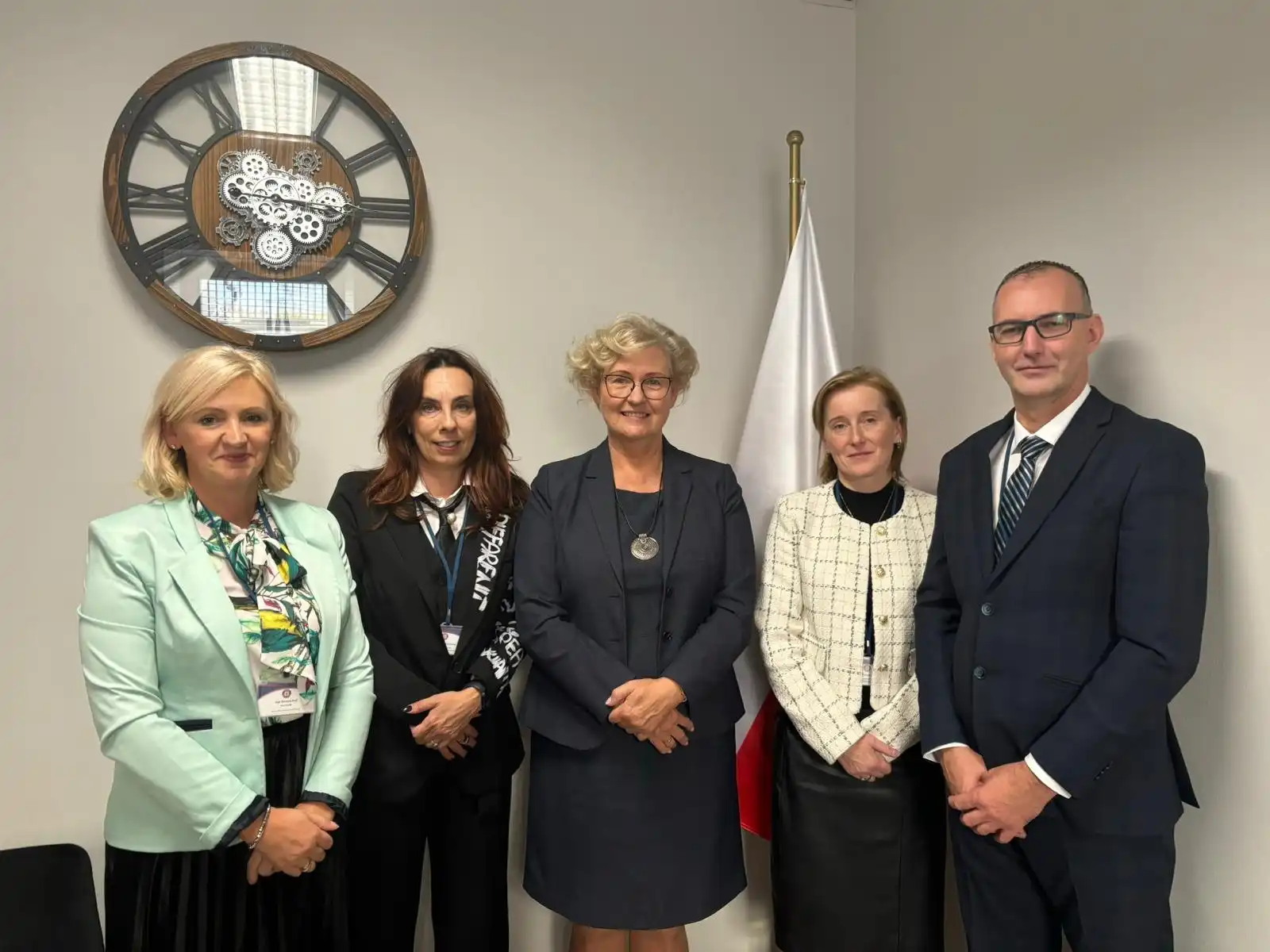 Wizyta wicewojewody małopolskiej Elżbiety Achinger w PSSE w Limanowej. Współpraca kluczem do zdrowia publicznego