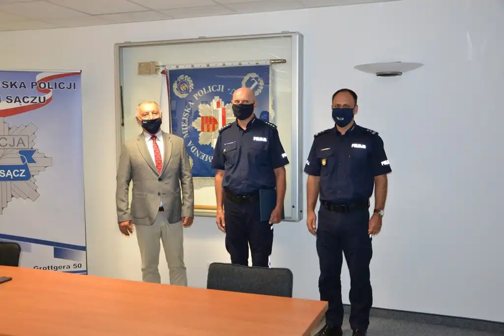 Starosta nowosądecki spotkał się z policjantami z Serbii i Czarnogóry