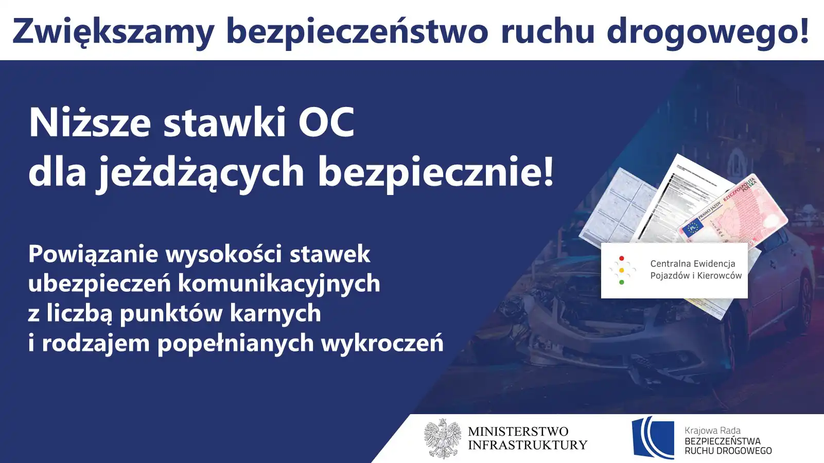 Rząd chce zaostrzenie kar dla sprawców przestępstw i wykroczeń drogowych
