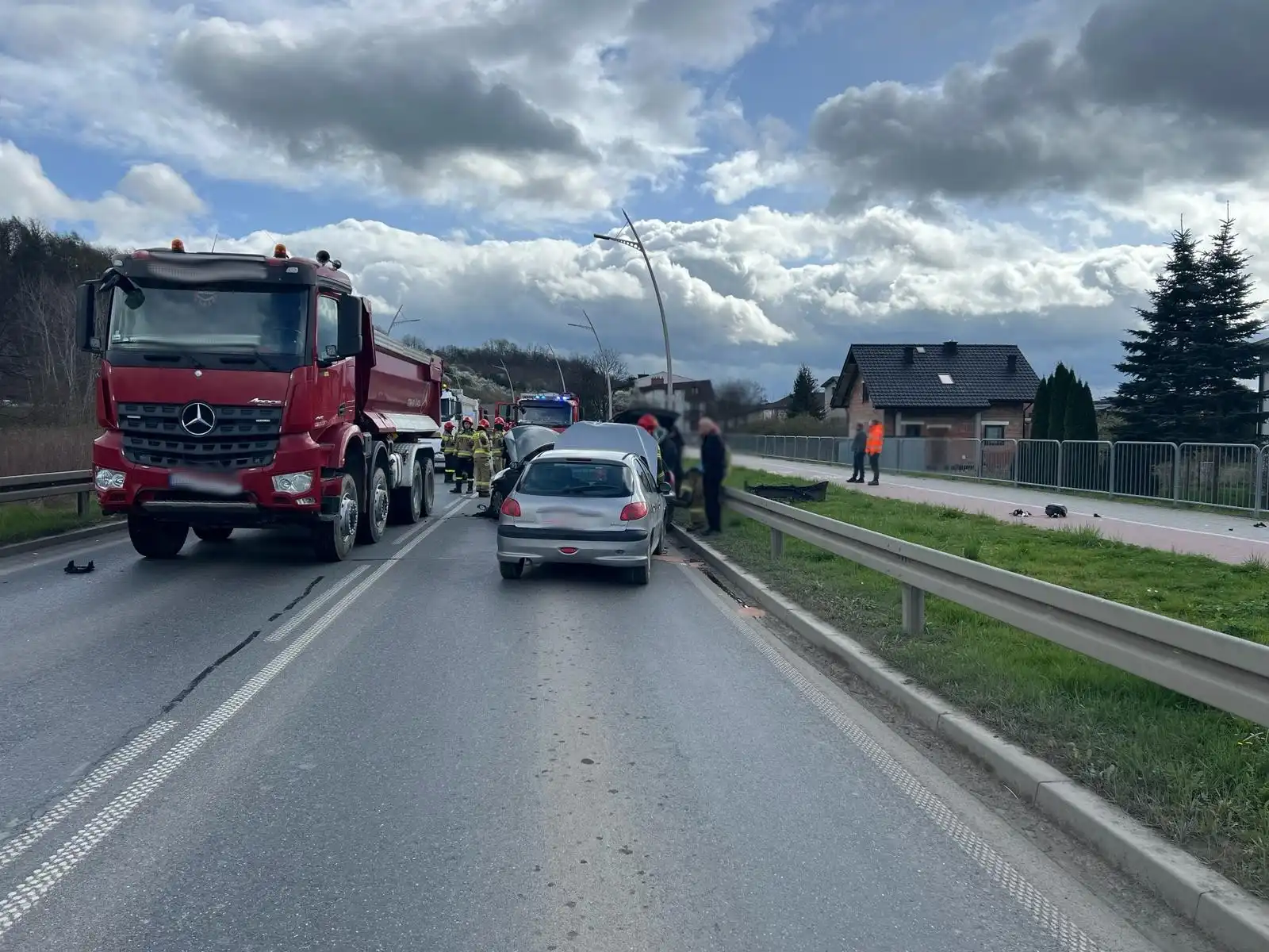 Wypadek na Obwodnicy Północnej Nowego Sącza