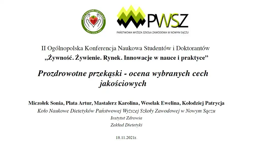 Dietetycy z PWSZ wyróżnieni