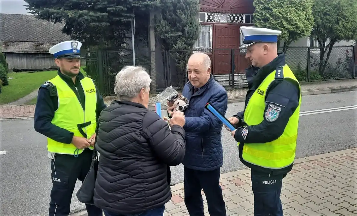 ROADPOL Safety Days z sądecką drogówką. Był symulator dachowania i alkogogle