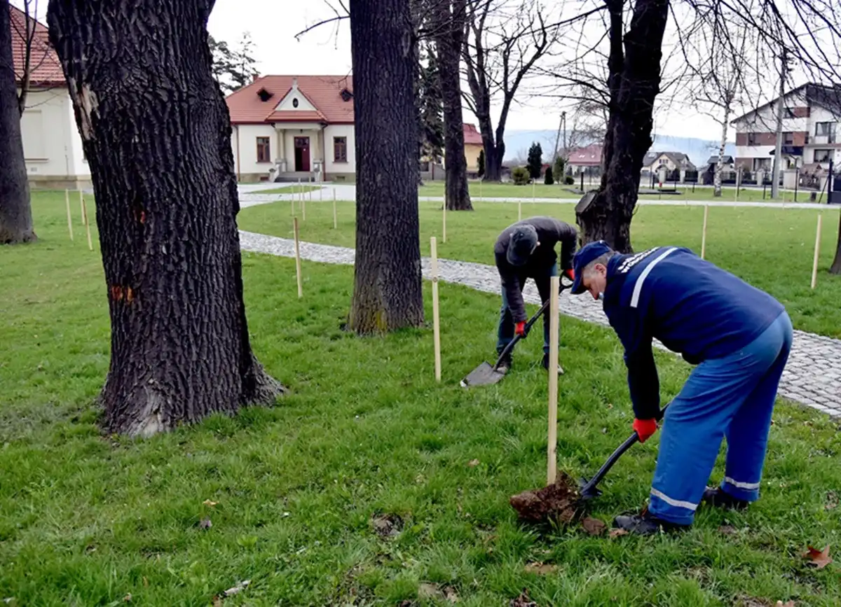 Dzień Ziemi: Na terenie Zakładu Uzdatniania Wody w Świniarsku posadzono 350 sadzonek drzew