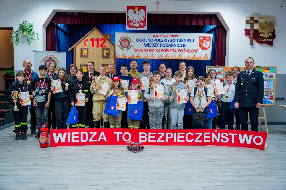 Młodzi strażacy z wiedzą na medal. Turniej w Woli Łużańskiej rozstrzygnięty