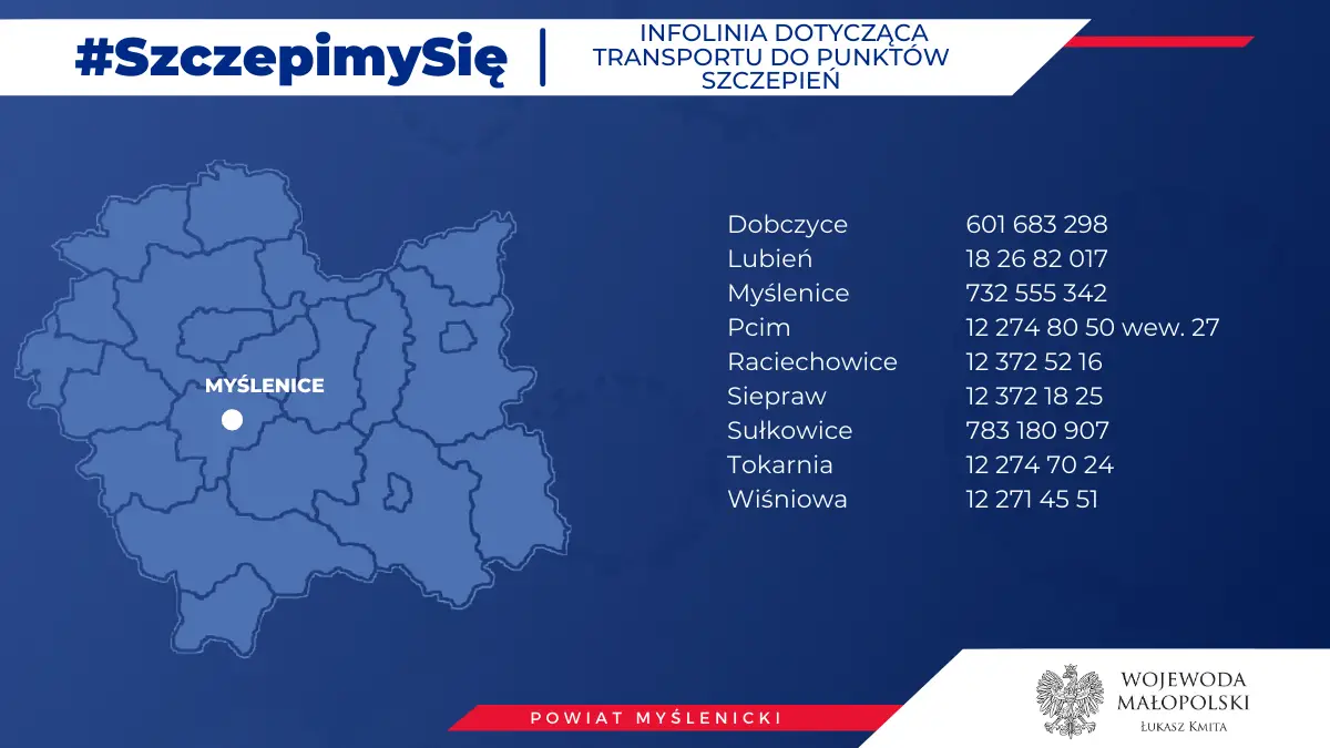 MUW: Ruszyły gminne infolinie w sprawie dowozu do punktów szczepień przeciw Covid-19