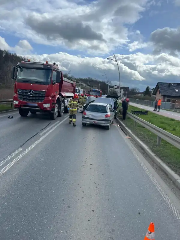 Wypadek na Obwodnicy Północnej Nowego Sącza
