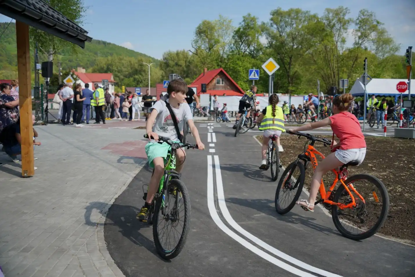 W Tymbarku otwarto miasteczko rowerowe
