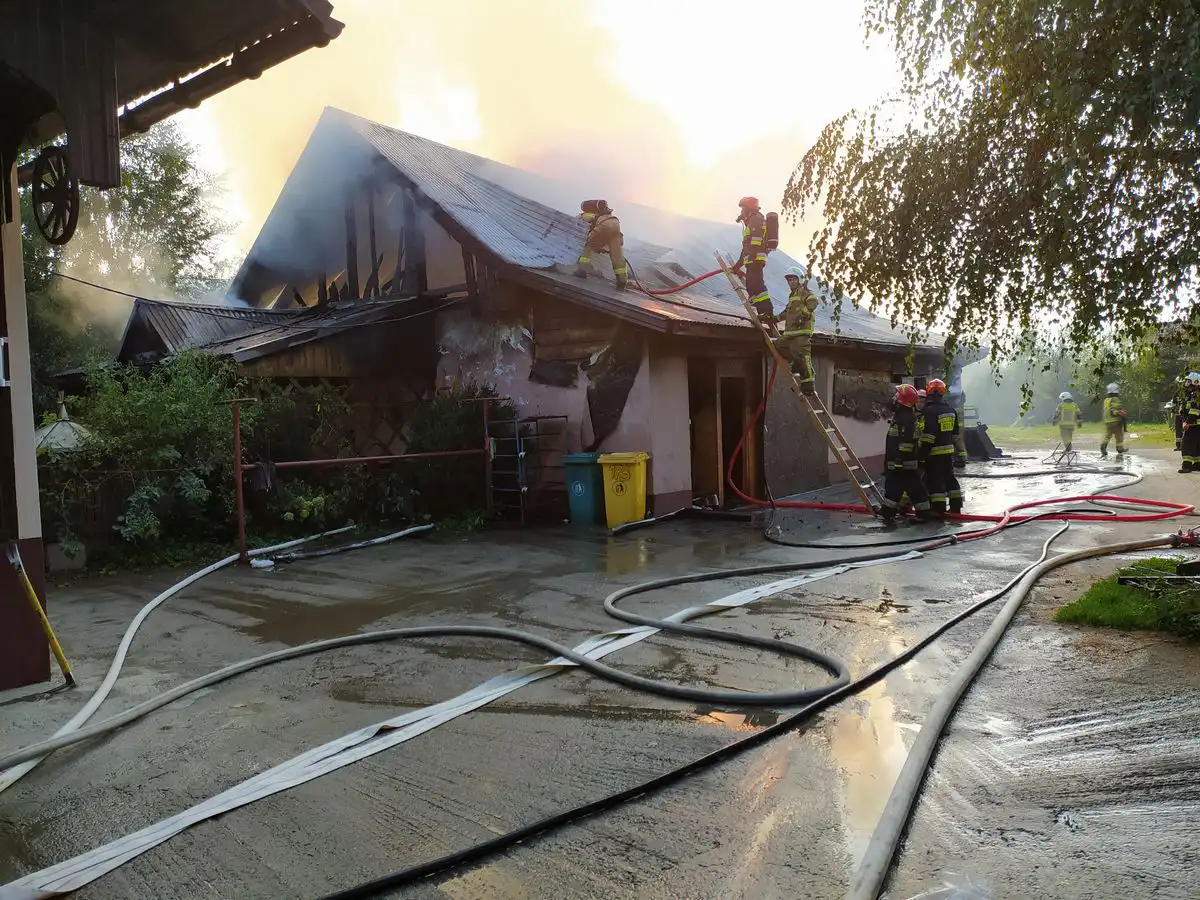Pożar budynku gospodarczego w Maszkowicach