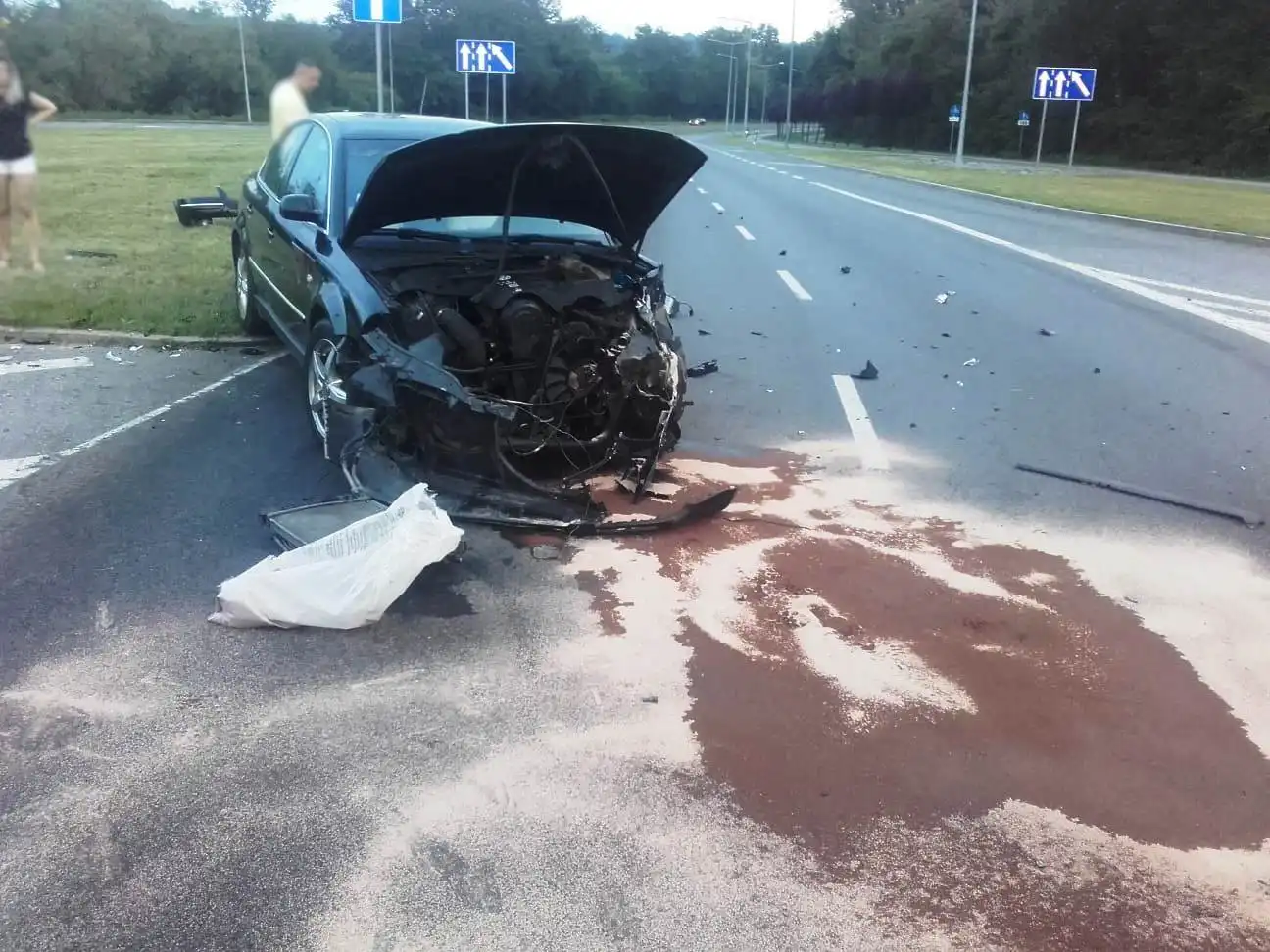 Kolizja na Al. Piłsudskiego w Nowym Sączu
