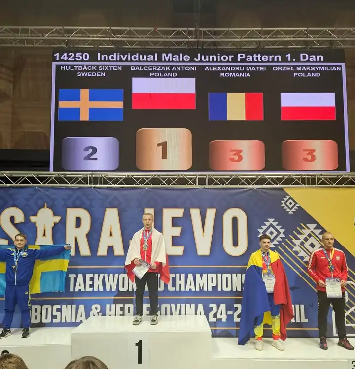 Sukces Nowosądeckiego Klubu Sportowego Taekwon-do na Mistrzostwach Europy ITF w Sarajewie