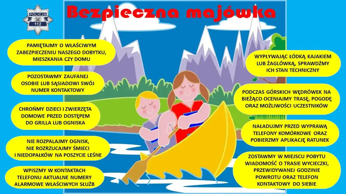 Spędźmy bezpiecznie długi weekend majowy