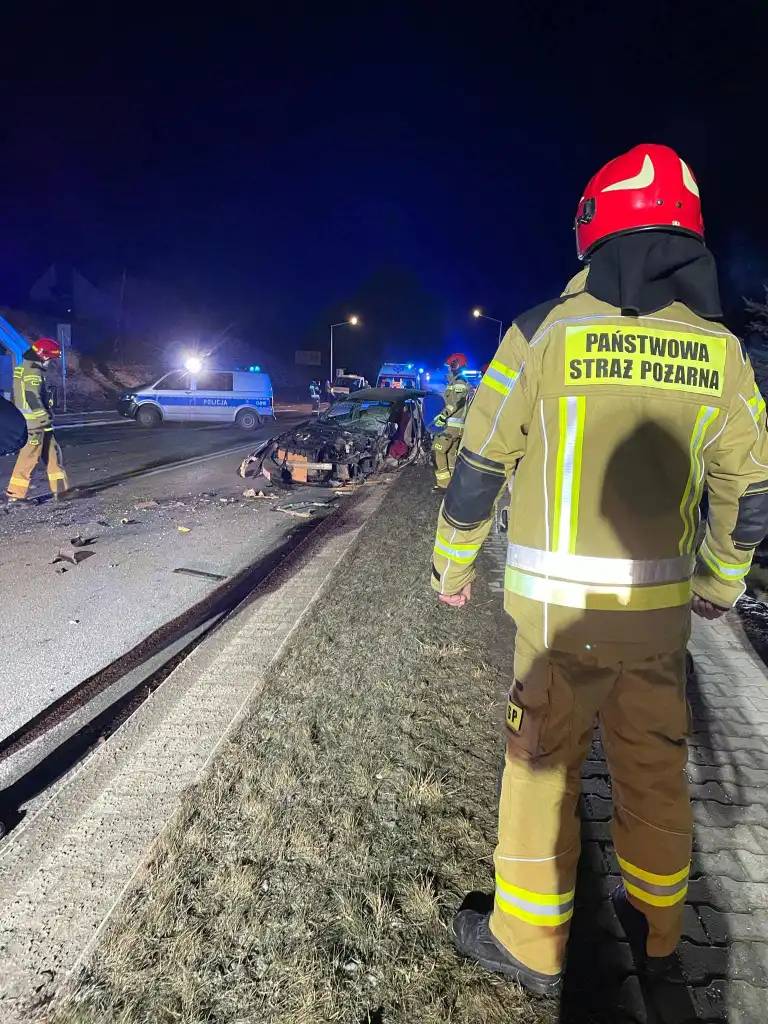Wypadek na DK75 w Nowej Wsi. Jedna osoba w szpitalu