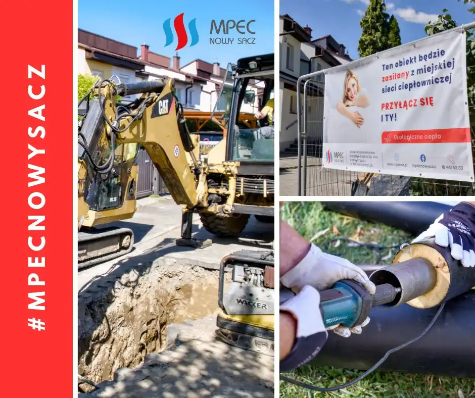 MPEC Nowy Sącz rozbudowuje sieć ciepłowniczą. Kolejne budynki zostaną podłączone do ciepła systemowego