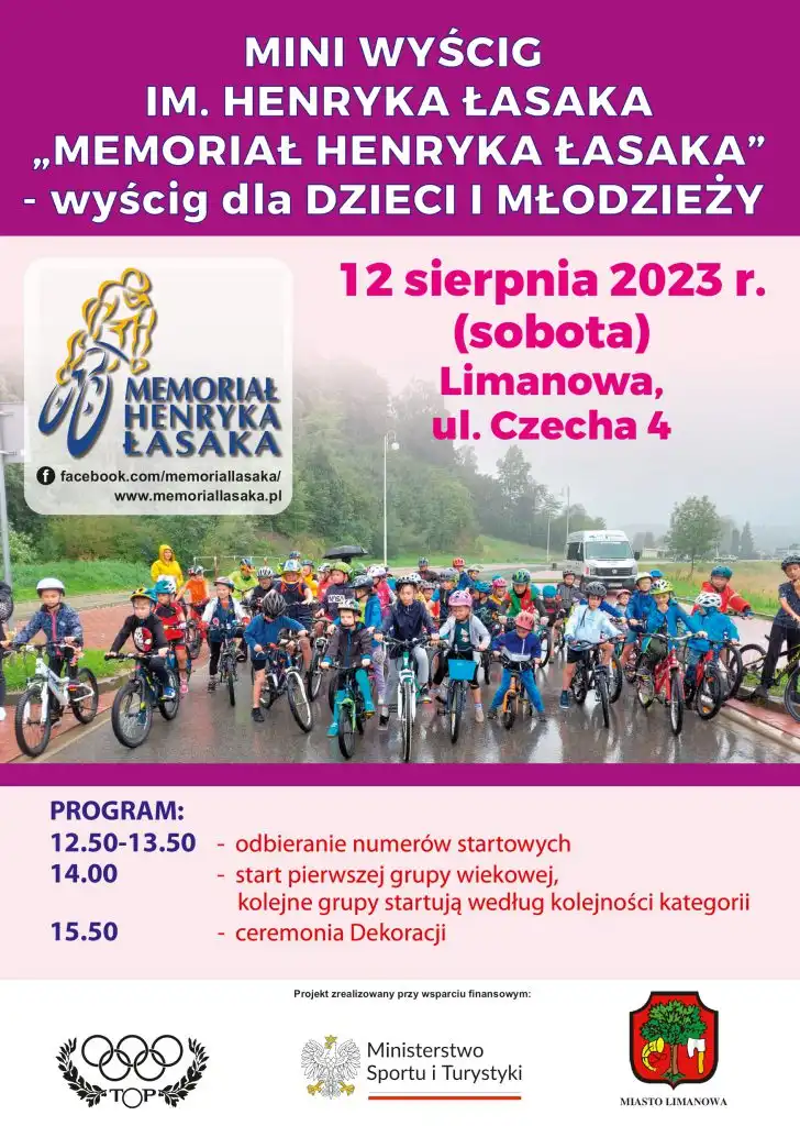 Ruszają zgłoszenia na MINI WYŚCIG Dzieci i Młodzieży im. Henryka Łasaka