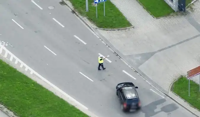Chwile nieuwagi pod okiem drona. 28 wykroczeń w jeden dzień