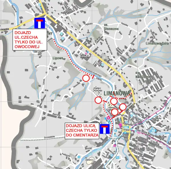 Limanowa: 1 listopada zmiana organizacji ruchu przy cmentarzu