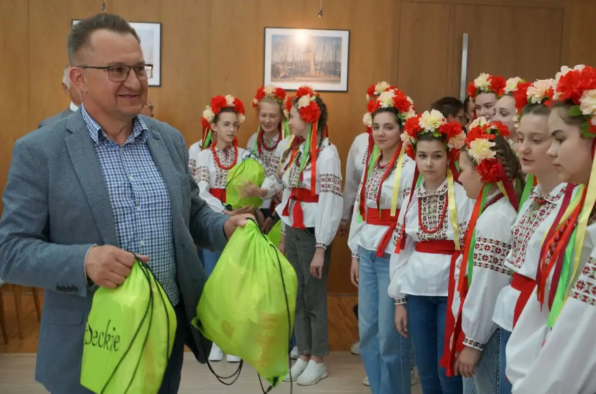Zespół Chóralny "Gloria" z Żytomierza wystąpił w Starostwie Powiatowym w Nowym Sączu